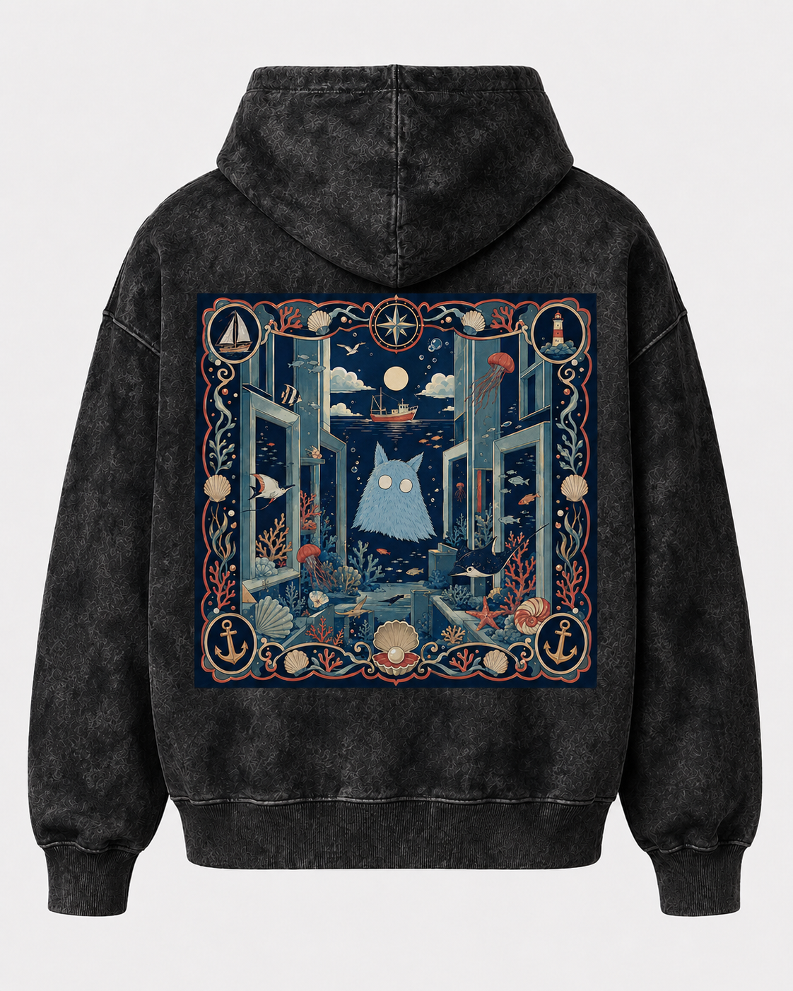 INTO THE DEEP — Acid Wash Hoodie