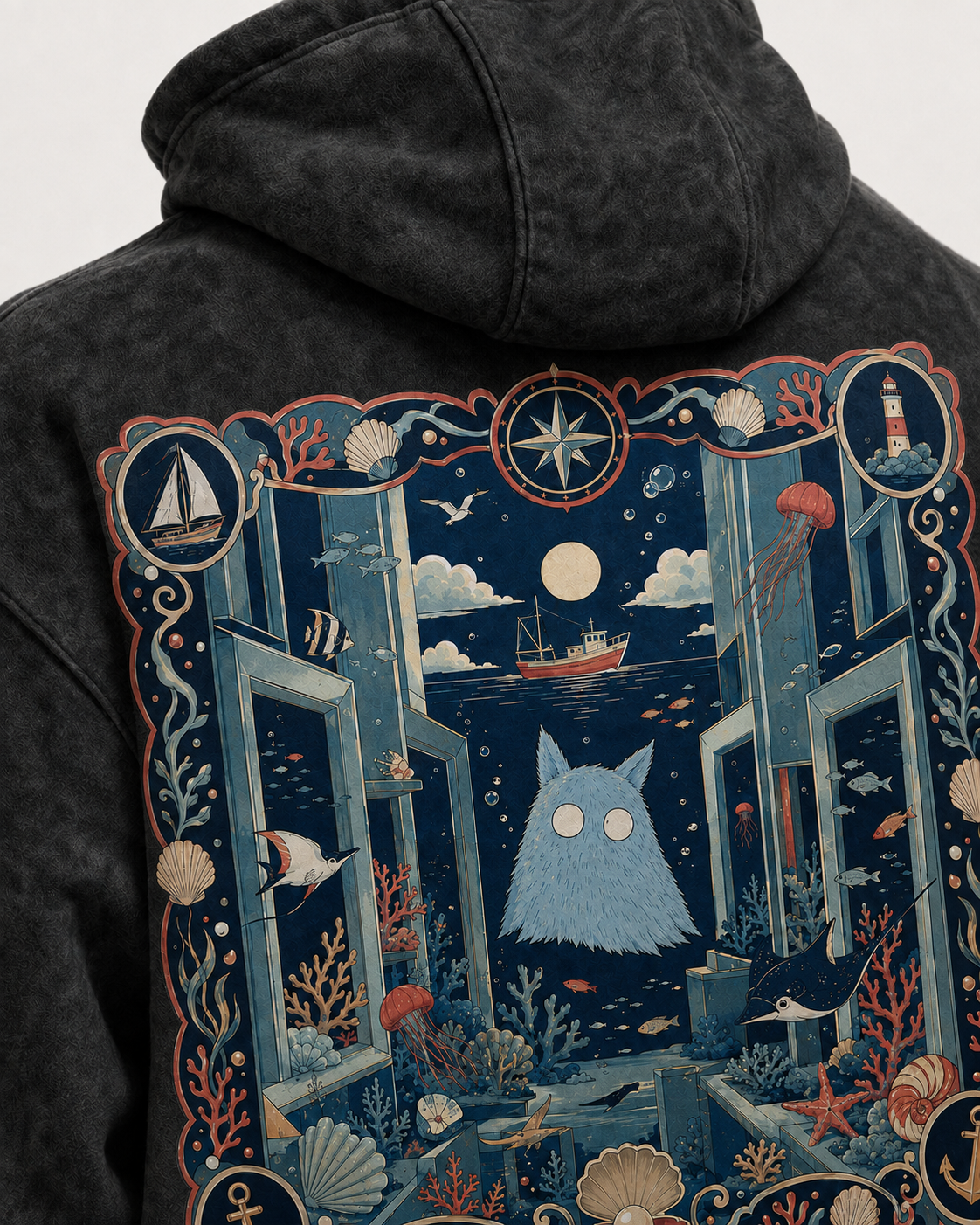 INTO THE DEEP — Acid Wash Hoodie