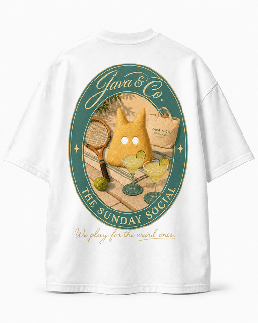The Sunday Social — Playera Oversized