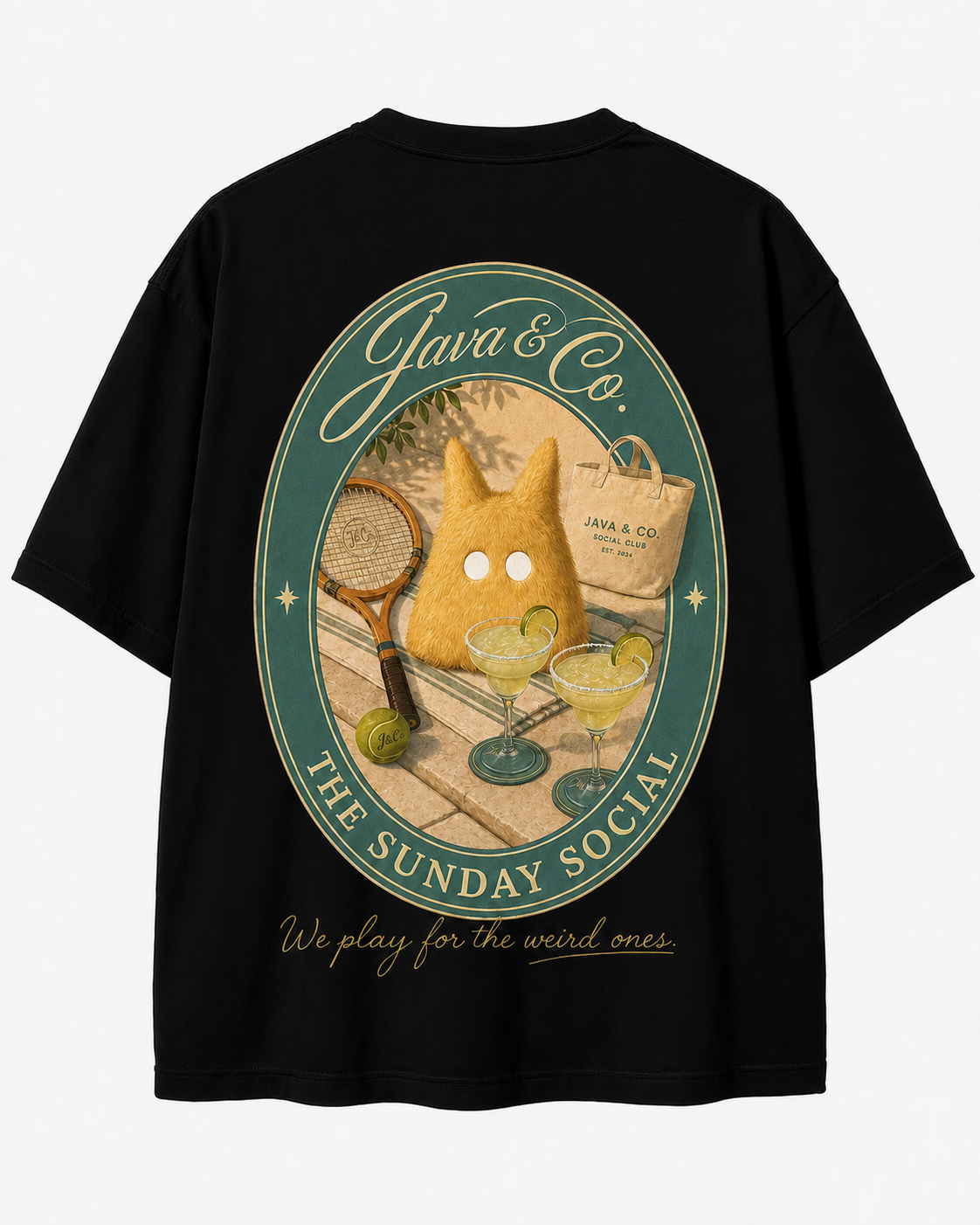 The Sunday Social — Playera Oversized