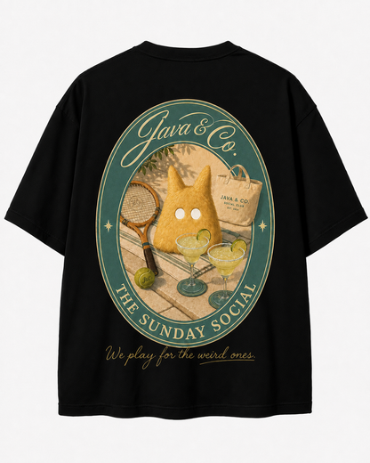The Sunday Social — Playera Oversized